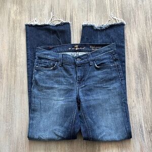 7 For All Mankind Dark Blue High Rise Jeans